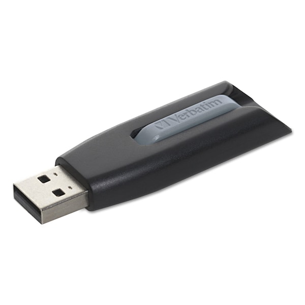 Verbatim Drive, 256Gb, Usb, Flash, Gray 49168 | Zoro